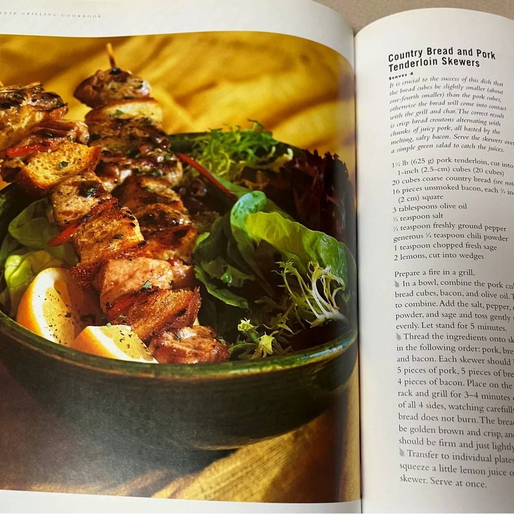 Williams Sonoma Complete Grilling Cookbook Hard Cover Book Y2K
